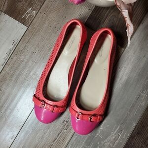 Croft & Barrow Sole(sense)ability Ballet Flats - Women Size 8 - Coral and Pink
